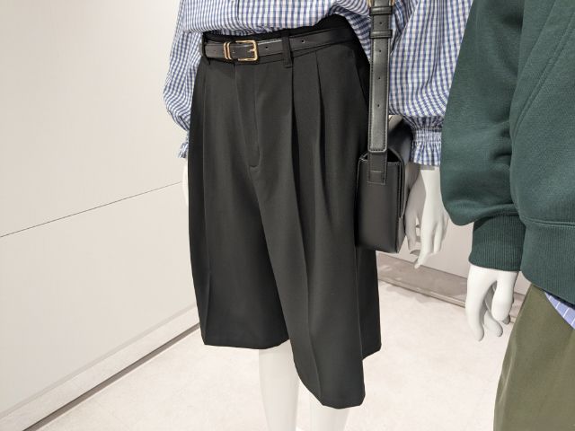 黒のバミューダショートパンツNTQ+E