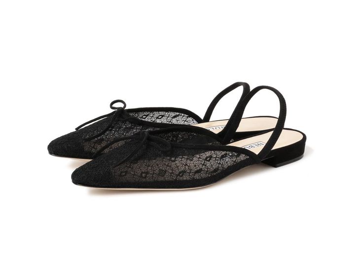 画像: 「レース リボン ミュール」￥63,800【ネブローニ】 出典：デミルクス ビームス