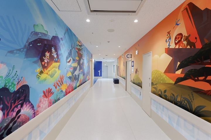 照射室廊下全景