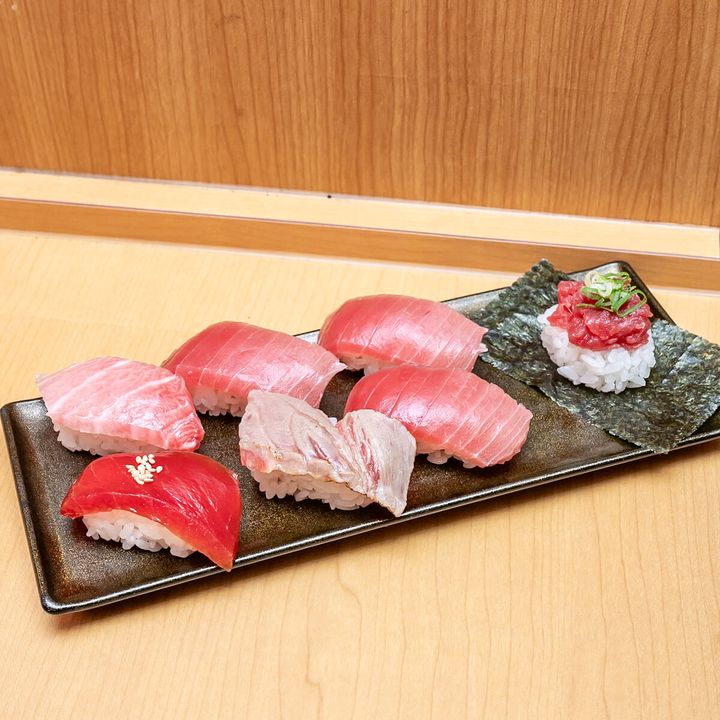 天然本鮪7貫盛り