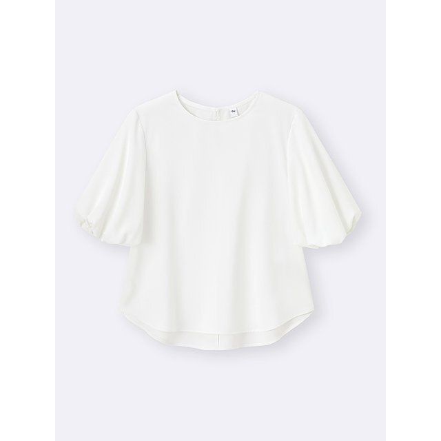 GUのバブルスリーブブラウス