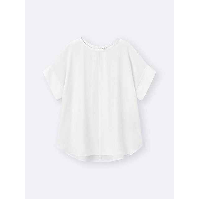 GUのドレープTブラウス