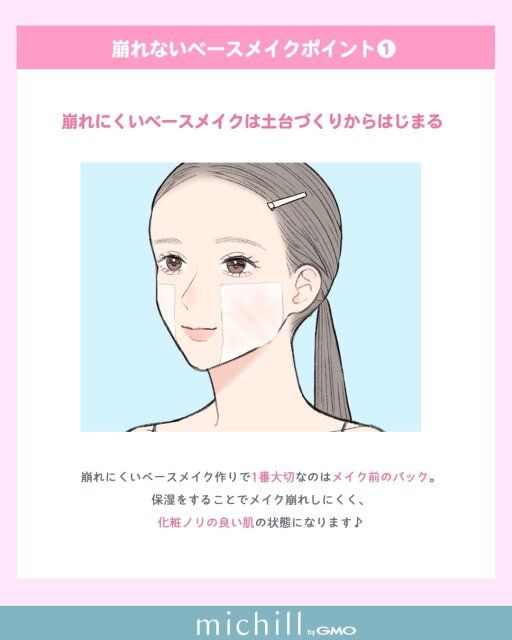 崩れないベースメイク 土台づくりからしっかり