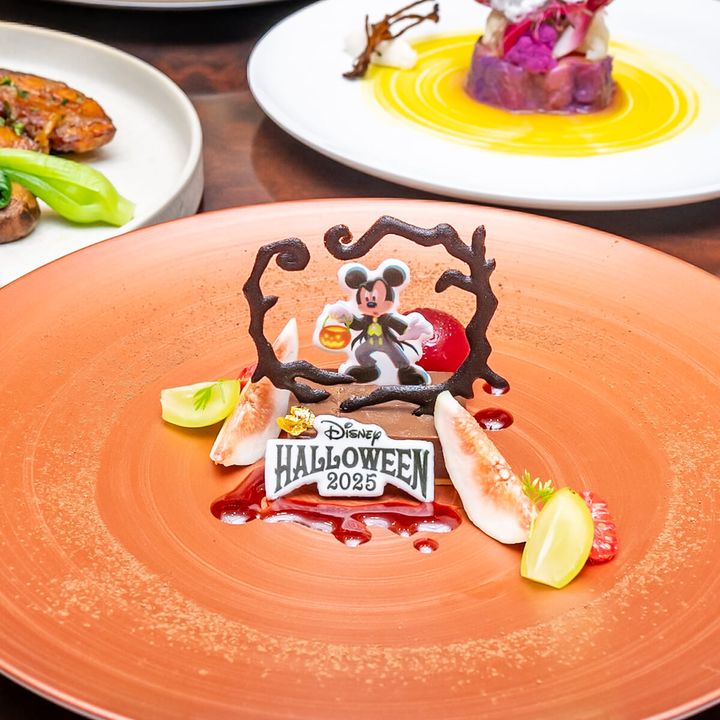 無花果のテリーヌショコラ カシスとオレンジのソルベ