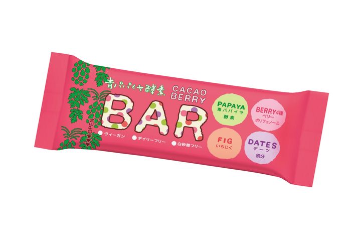 【三旺インターナショナル】青パパイヤ酵素入りバー カカオベリー