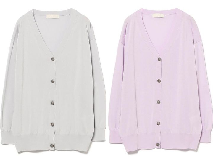 画像: 「シアー ビッグ カーディガン」各￥7,590 出典：ビーミング by ビームス