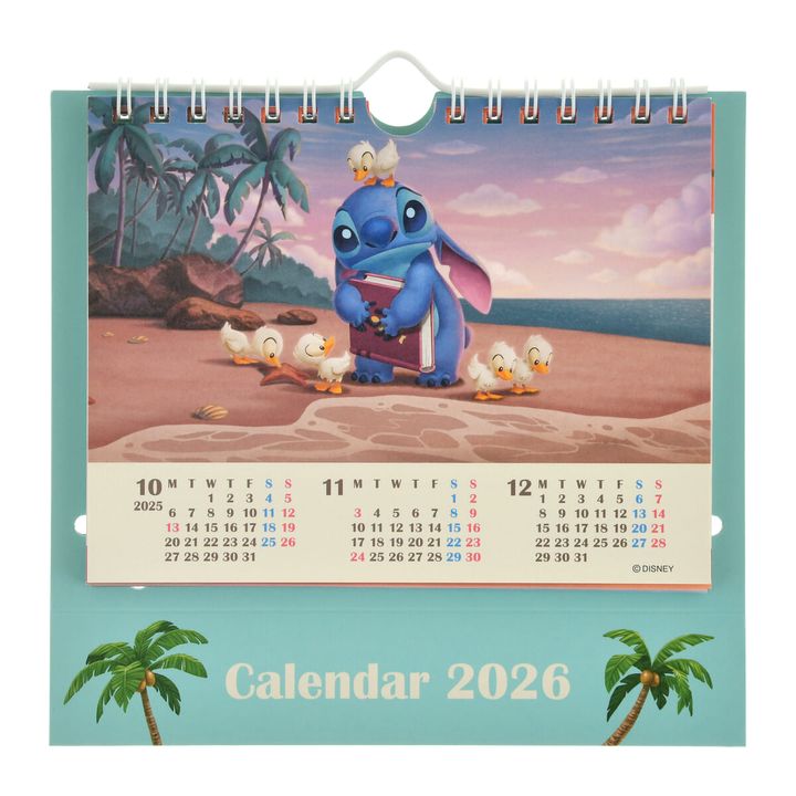 リロ、スティッチ、スクランプ 卓上カレンダー ポップアップ CALENDAR＆ORGANIZER 2026