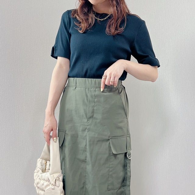 しまむら「リブTシャツ」