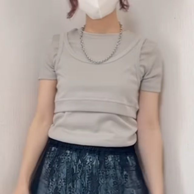 しまむら「レイヤードTシャツ」