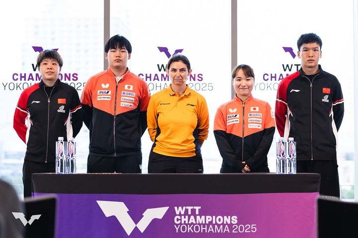 WTTチャンピオンズ横浜の抽選会が行われた（C）WTT