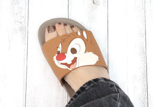 ダイソーの高見えするサンダル（チップ＆デール）