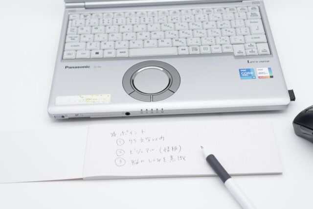 メモパッド（スリム、ピンク） 横向き