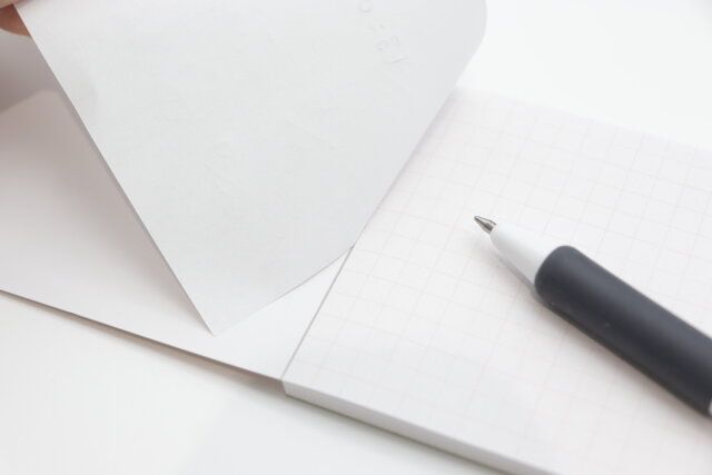 メモパッド（スリム、ピンク） 切り離し