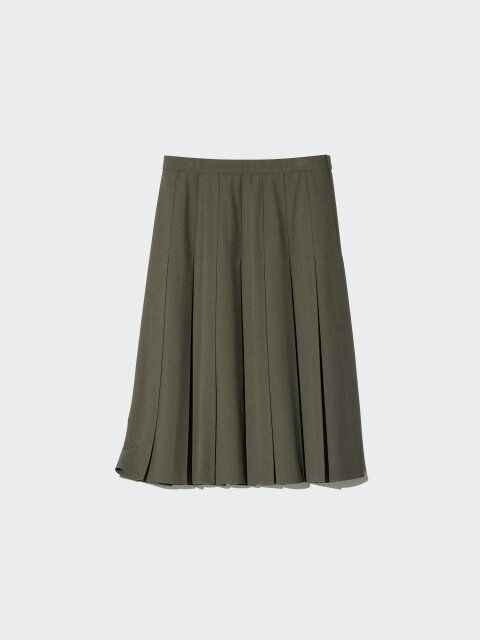 2025夏女性おすすめユニクロワイドプリーツミディスカート