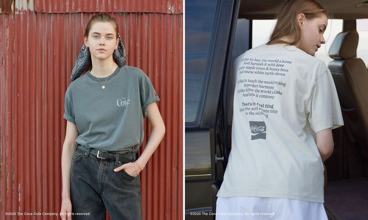 画像: 「【Coca-Cola】ビンテージライクTシャツ」各￥9,900 出典：Coca-Cola Special Collection