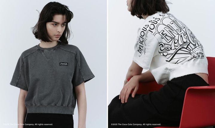 画像: 「【Coca-Cola】Garment dye sweat H/S」各￥9,900 出典：Coca-Cola Special Collection
