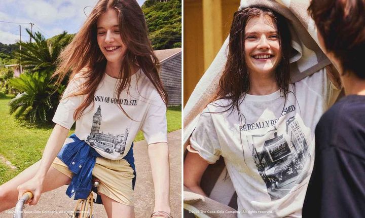 画像: 「【Coca-Cola】アソートグラフィックTシャツ」各￥4,994 出典：Coca-Cola Special Collection