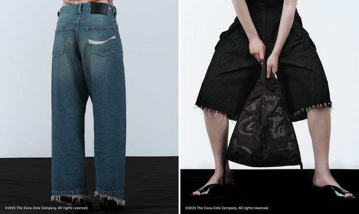 画像: 左「【Coca-Cola】Denim」￥19,800、右「【Coca-Cola】Eco bag」￥4,950 出典：Coca-Cola Special Collection