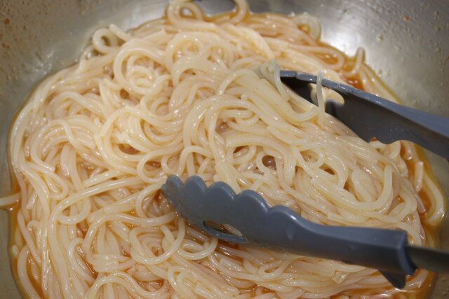 ダイソーの韓国ピビン麺の作り方4