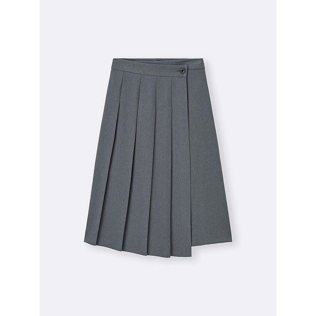 GUのラッププリーツミディスカート