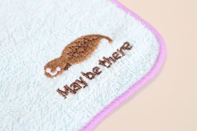 パイルタオルハンカチ刺繍付 ツチノコ
