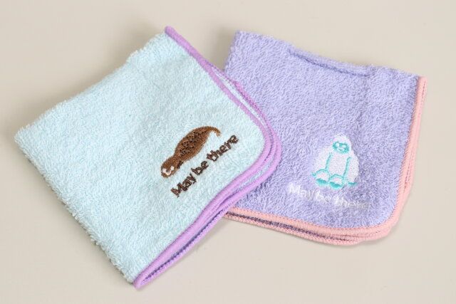 パイルタオルハンカチ刺繍付