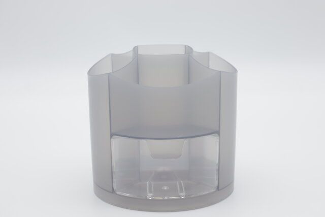 ペンホルダー（回転式、ブラック、丸形） デザイン