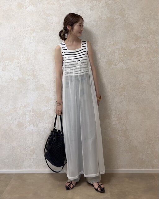 着回しコーデ②ボーダー合わせでお出掛けカジュアルコーデ