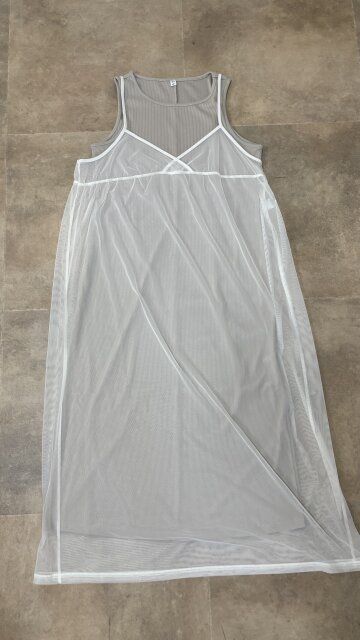 GU 2ピースチュールワンピース NATURAL