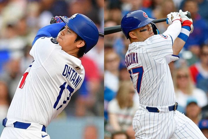 大谷翔平（左）と鈴木誠也（C）ロイター