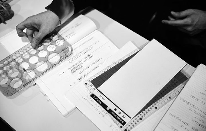 藤田俊太郎さんは、演出プランやアイデアはノートに書き、台本にはほとんど書き込みがなくきれいな状態。