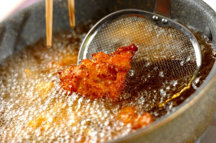 鮭のオランダ揚げの作り方2