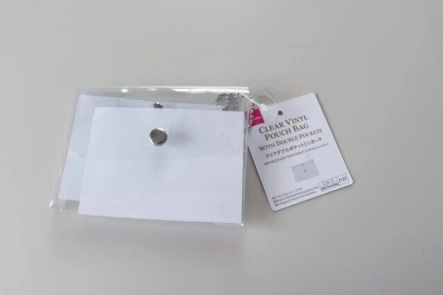 ダイソー クリアダブルポケットミニポーチ パッケージ