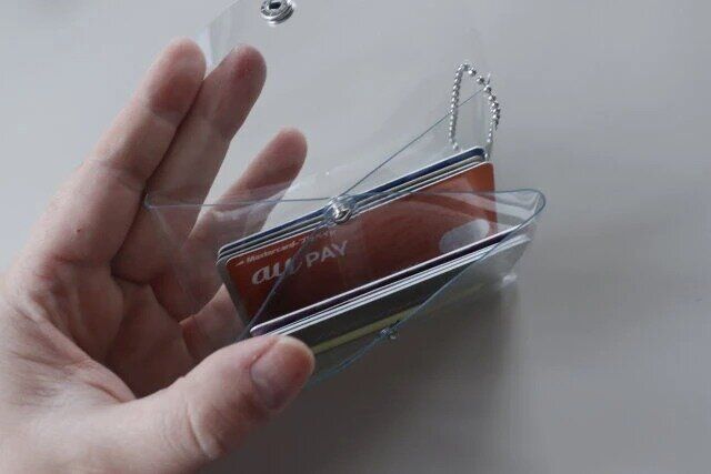 ダイソー クリアダブルポケットミニポーチ