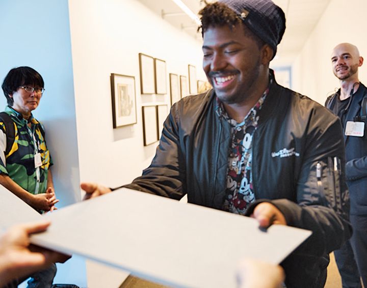 オースティンさん直筆のミッキーをいただくサプライズも。貴重すぎる…！