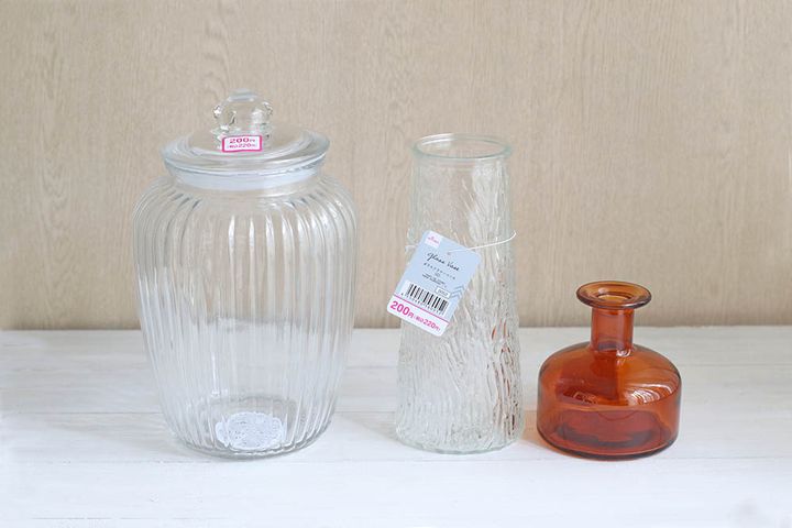 100均のガラス瓶