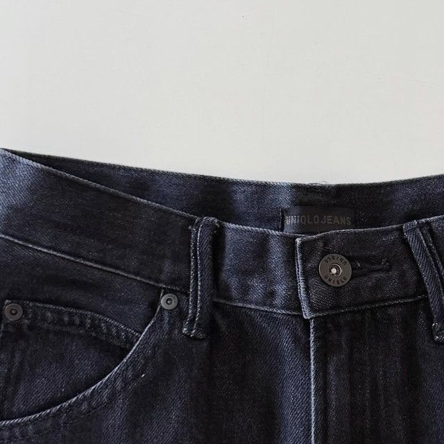 UNIQLOデニム ボタン部分アップ