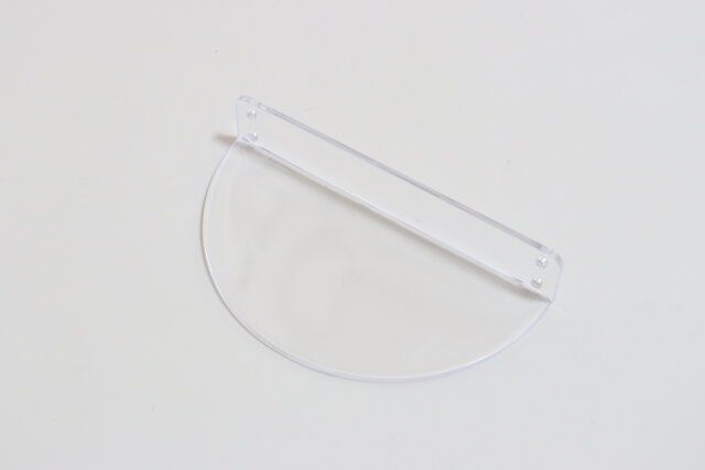 ウォールラック半円型クリア デザイン