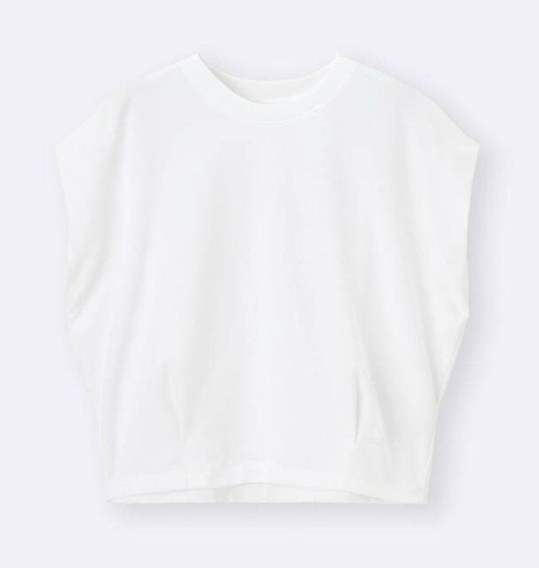 GU ドライウエストタックT OFF WHITE