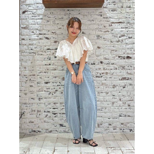 ワイドデニムコーデ3