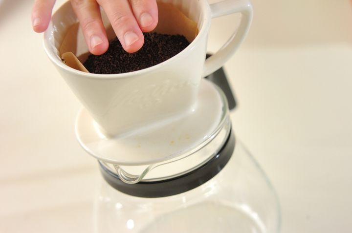 ドリップコーヒーゼリーの作り方1