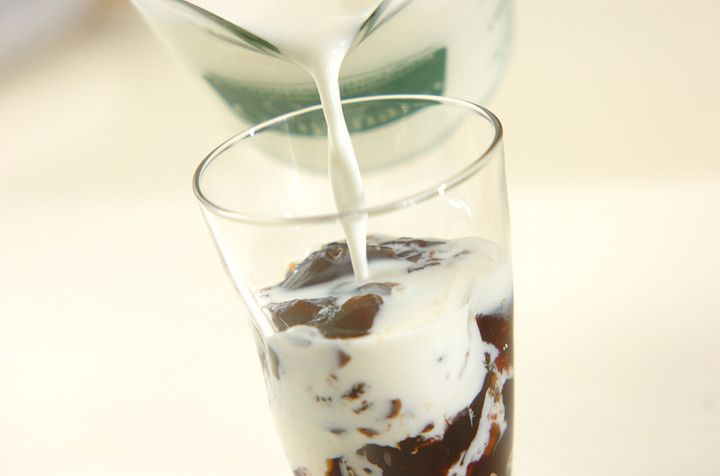 コーヒーゼリー牛乳の作り方3