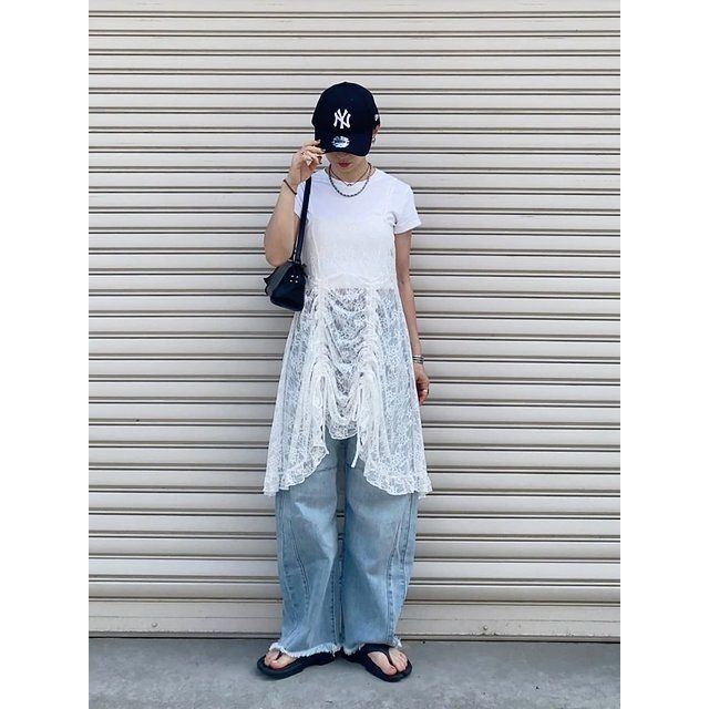 白Tシャツコーデ5