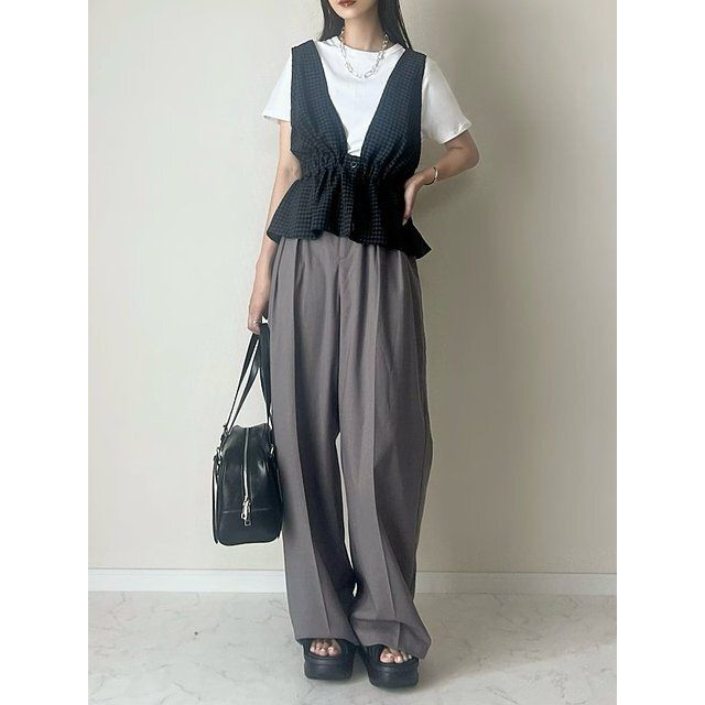 白Tシャツコーデ1