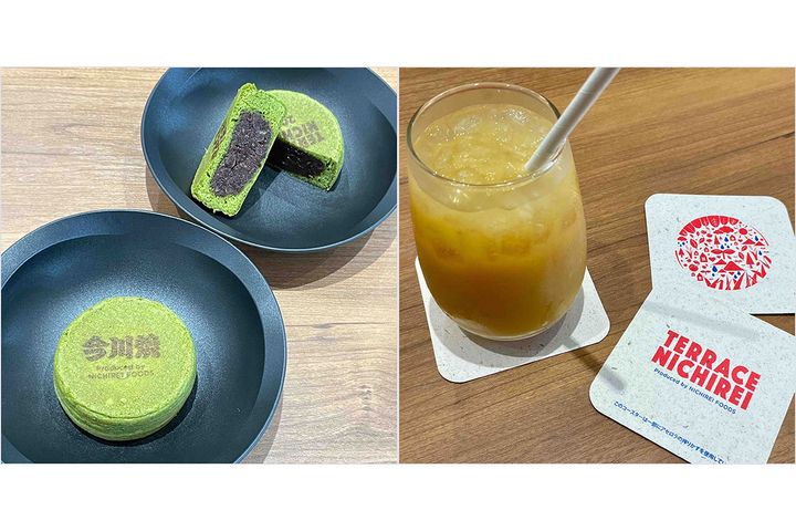 暑い夏にぴったりな「凍ったまま食べられる今川焼」／￥300（税別）、「アセロラMixスムージー」￥700（税別）