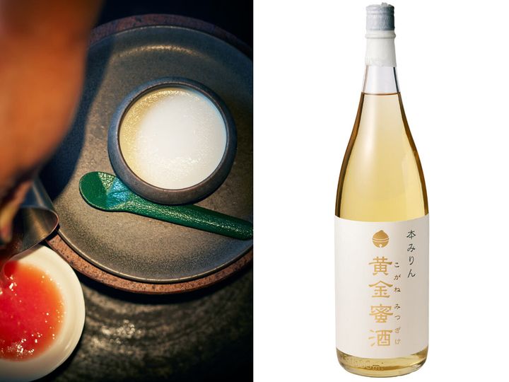 池尻大橋『髙崎のおかん』の「貝出汁と豆乳の茶碗蒸し」、「黄金蜜酒 本みりん」