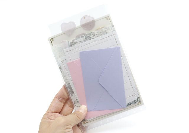 B6手帳に差し込むだけ 3ポケット追加ファイル2枚入 使用例