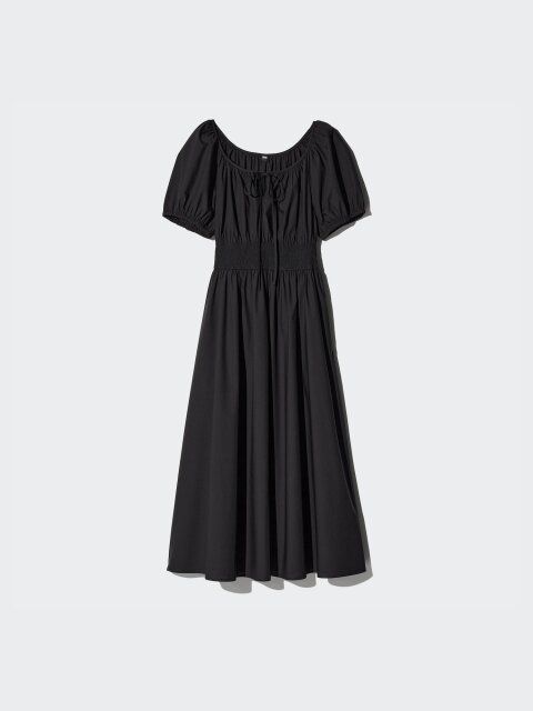 2025夏ユニクロ値下げボリュームスリーブワンピース