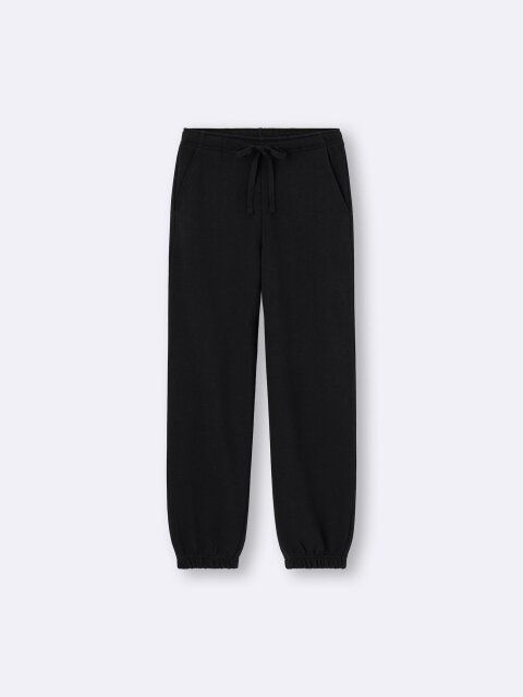 2025gu夏女性黒スウェットジョガーパンツ