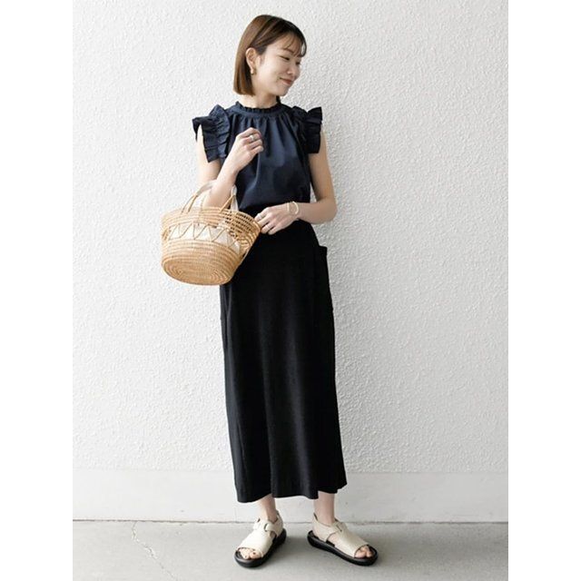 黒スカートコーデ3